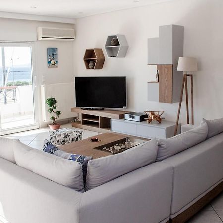 Luxury Seaview Apartment By The Sea Saronida Εξωτερικό φωτογραφία